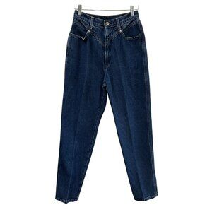Vintage Rockies High-Waisted Tapered Leg Blue Denim Jeans Womens Size 14L 100% C